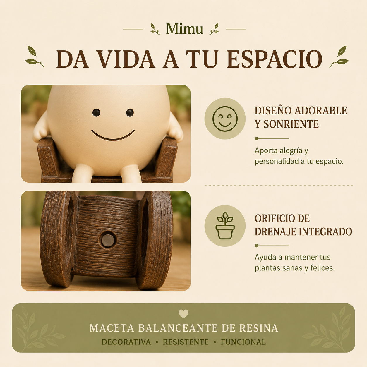 Mimu™ Maceta Compañera
